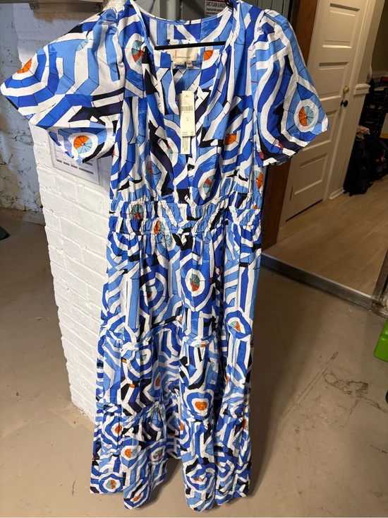 Anthropologie Dresses & Skirts - Somerset maxi dress vibrant blue Hawaiian